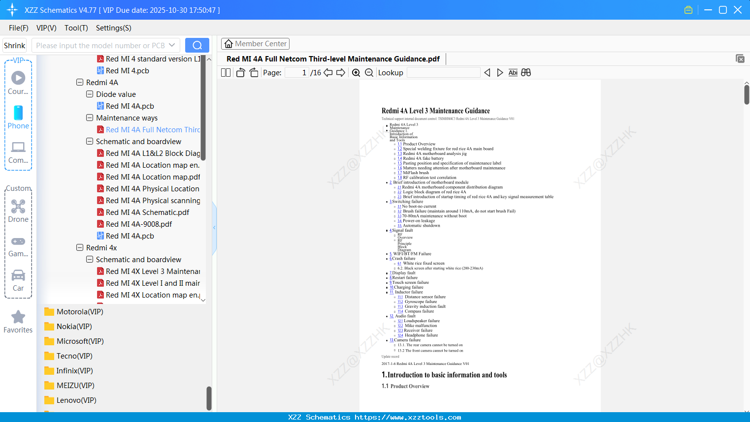 Xiaomi Redmi 4A Full Netcom Third-level Maintenance Guidance